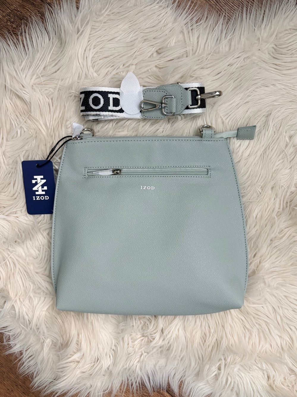 Send Offer! IZOD Women's Sage Crossbody Bag with Branded Strap
